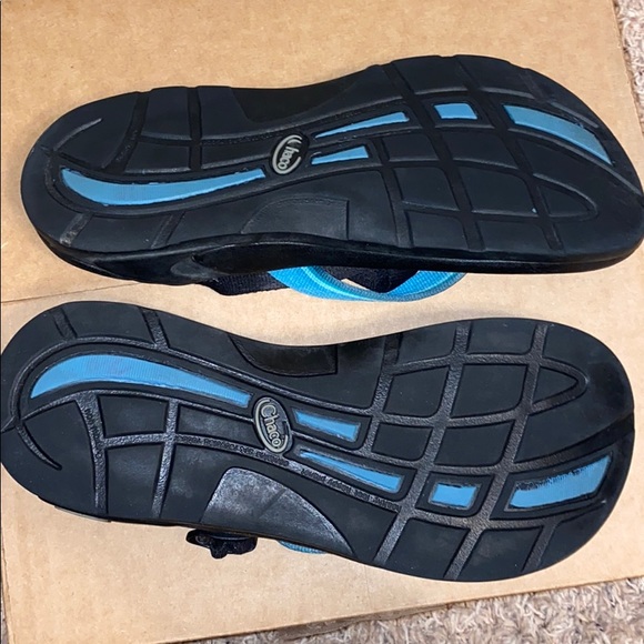 Blue Women’s Chaco Sandals No Back Strap Size 8 - Picture 4 of 5